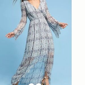 Intropia Nyxe Wrap High-Low Dress Anthropologie